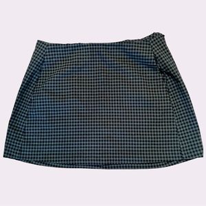 Urban Outfitters green and navy mini skirt